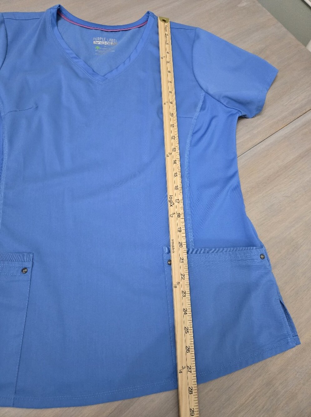 Healing Hands Purple Label Yoga Scrubs Set XL Top LP Pants - Picture 11 of 14